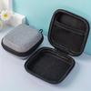 Mini Earphone Storage Bag Hard Shell Data Cable Organizer Box Portable Travel Gadgets Protective Cover Solid Color Large Capacity Case