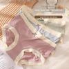 Seamless Mid-Waist Ice Silk Women's Underwear, Breathable and Cute Japanese Style Briefs