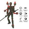 3D-печатная фигурка персонажа с аксессуарами Артикулируемая манекен-фигурка с подвижными суставами Настольный декор Собранная фигурка персонажа Подарок для