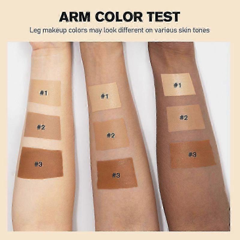 Leg & Body Makeup Foundation with Brush, Waterproof Leg Makeup for Varicose Veins, No Transfer Cover Up Body Foundation