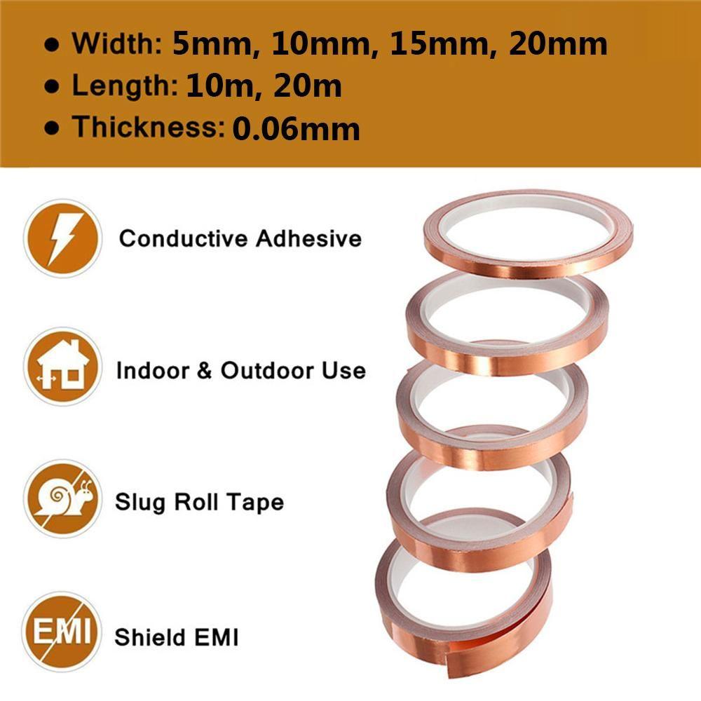Heat Resist EMI Shielding Anti-static Single Side Copper Foil Tape Conductive Repair Tape