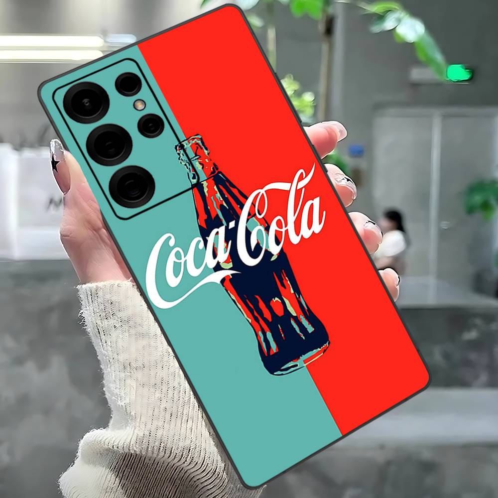 Coca-cola Vintage Phone Case For Samsung S 24 Fe 25 Ultra Plus 20 Lite 21 30 22 23 24 22 Ultra 5G Fundas