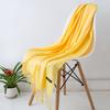 Fashion Solid Color Women Thin Tassel Long Scarf  Hijabs Lady Shawls Cashmere Like Pashmina Hijabs Scarves Wraps