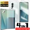 4-в-1 Полное покрытие Гидрогелевая пленка для Samsung Galaxy Z Fold 7 Fold7 Передняя Задняя Внутренний шарнир Гибкие Защитные пленки для экрана для Z Fold 7