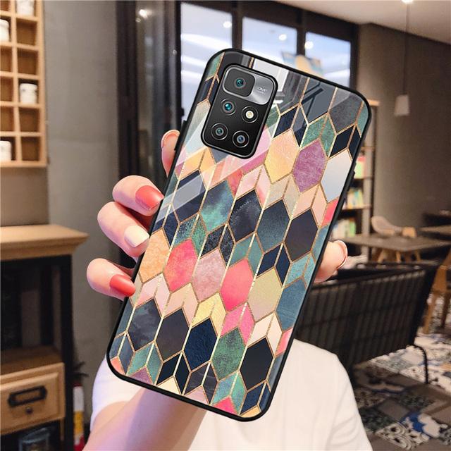 Чехол Redmi 9 для Xiaomi Redmi 10, чехол из закаленного стекла Redmi 9a 9c Nfc 8a 8 7a 6a Note 8 9 10 Pro, чехол с рисунком на спине