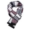 Autumn Business Men Scarves Luxury Plaid Knitted Pashmina Shawl Male Winter Designer Cashmere Scar