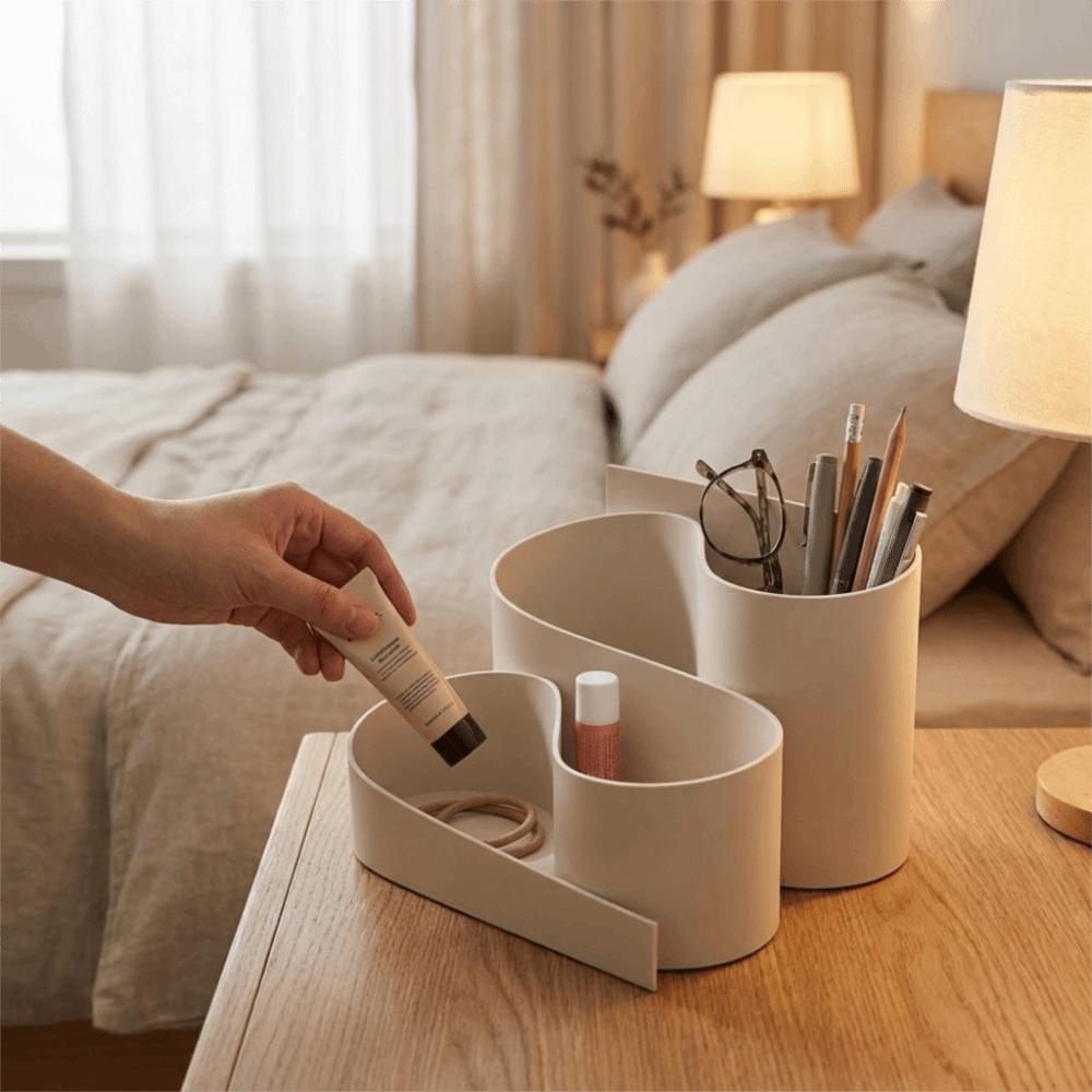 Plastic Desktop Storage Box 3D Printed Jewelry Storage Tray Multi-functional Pen Holder Office