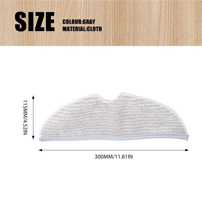 ABJI-10Pcs Full Coverage Mopping Cloths For Xiaomi Roborock S5 S50 S51 S55 S6 S6 MAXV S5 MAX Vacuum Cleaner