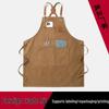 Утолщенный холщовый фартук с логотипом на заказ – Пятноустойчивый, Идеален для ресторанов и кейтеринга