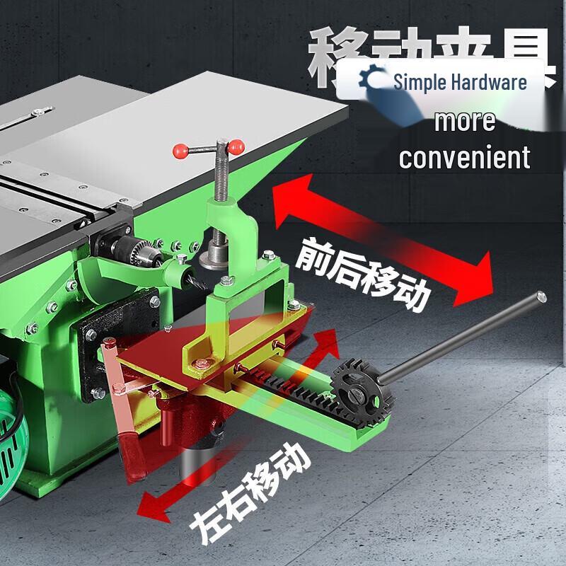 3-в-1 Станок для деревообработки: фуганок, пила, сверлильный станок, штекер CN (адаптер в комплекте)