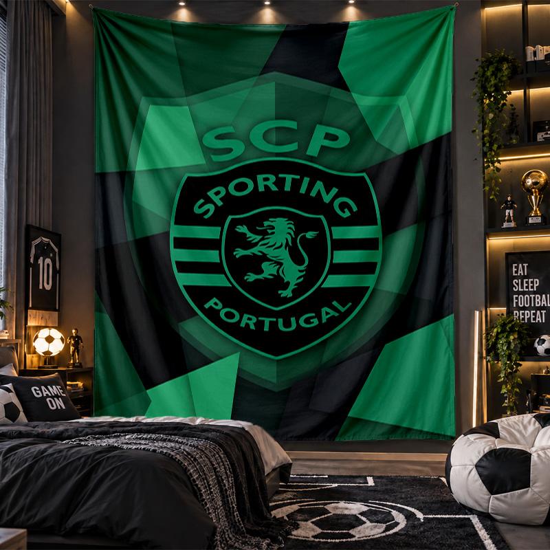Wall Hanging Tapestry Sporting CP FC Print Cloth for Living Room Bedroom Home Decor
