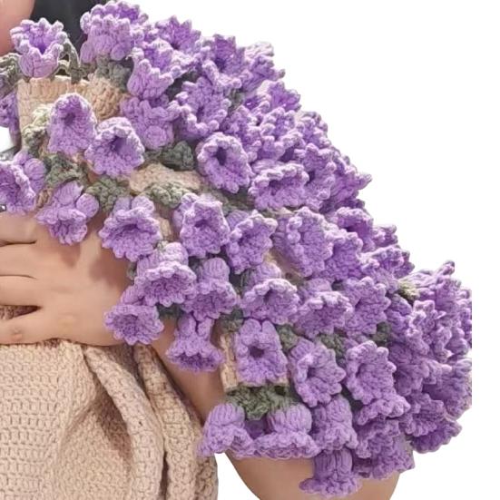 Набор для вязания крючком цветочного одеяла, набор для самостоятельного вязания одеяла с букетом роз, набор для вязания крючком, набор для рукоделия на День матери, подарок для домашнего дивана, декор дивана