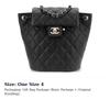 CHANEL Small 23S Grained Calfskin Backpack Black AS4058 AS4058-B10876-94305