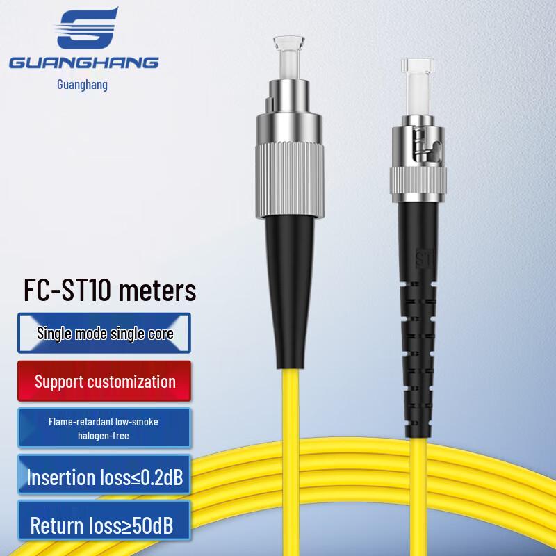 Guanghang Telecom-Grade Single Mode Simplex Fiber Optic Patch Cable