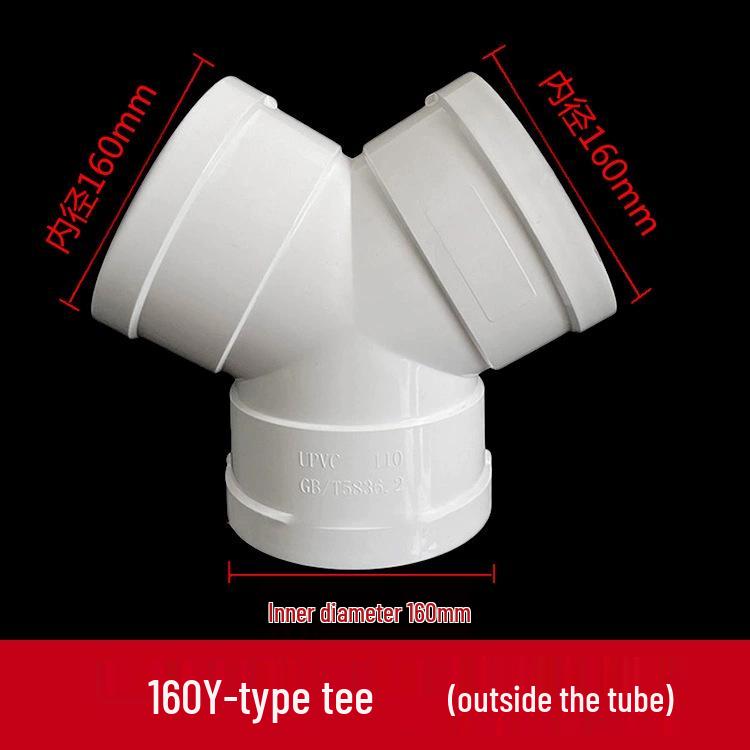 PVC Drainage Reducing Unequal Tee with Inspection and Socket Spigot