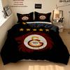 Galatasaray Sk Pattern Bedding Quilt Set Quilt Cover Pillowcase Home Birthday Gift(1 * duvet cover + 2 * pillowcase, without core)