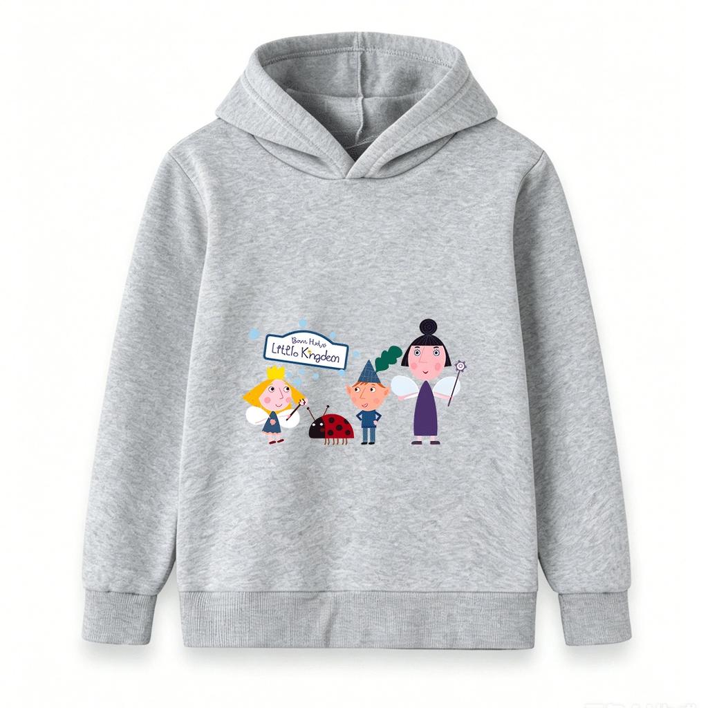 Kids Unisex 100% Cotton Crew Neck Short Sleeve T-Shirt, Cute Cartoon Fairy Dwarf Ladybug Printed Casual Soft Tee for Boys and Girls Daily Wear