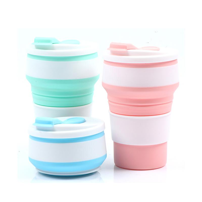 Кофейные кружки, складной силикон для путешествий, кемпинга, пешего туризма, пикника