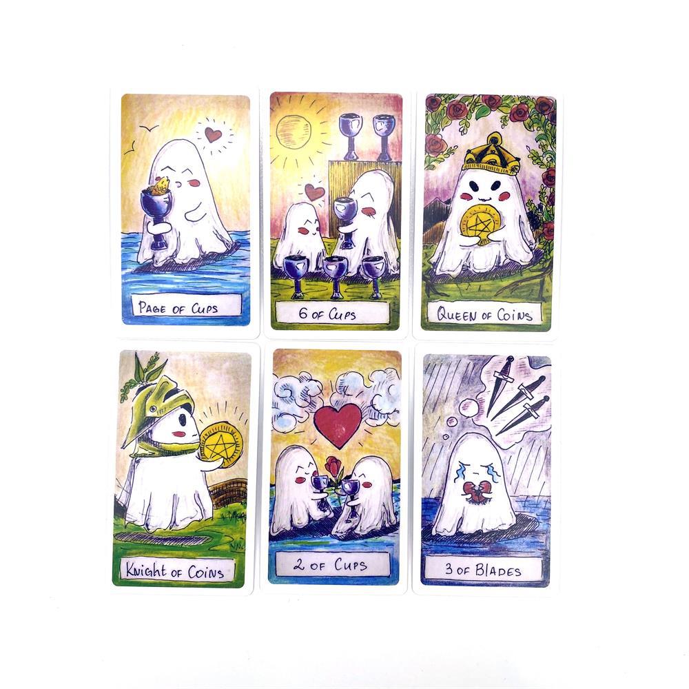 Cute Ghost Tarot cards A 78 tarot Leisure Party Table Game High Quality Fortune-telling Prophecy Tarot Deck