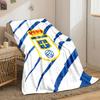 Blue Stripes with Crown Emblem Design print blanket soft and cozy perfect for the living room bed sofa or a nap,gift