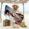 Elvis Presley Customizable Name Beach Towel Super Soft Microfiber Quickdry Fabric Portable for SwimmingBeachCamping Travel Beach AccessoriesGym