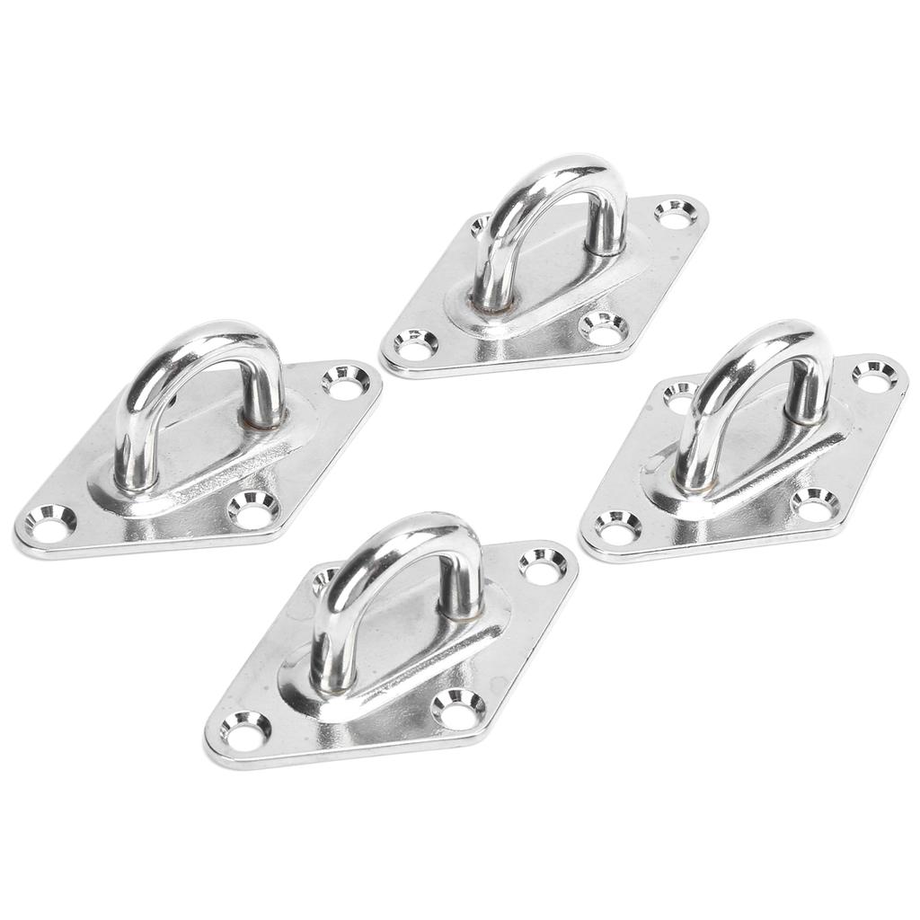 4 шт. 8 мм Рым-пластина Ромбовидный потолочный крюк Накладка Скоба Петля Морская фурнитура Аксессуары для яхт