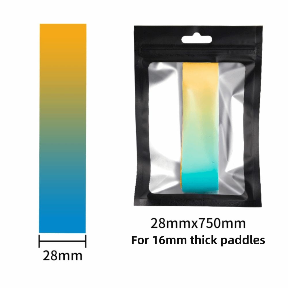 Gradient color Paddle Head Edge Tape Shock Absorption Frame Protective Tape Tournament Use