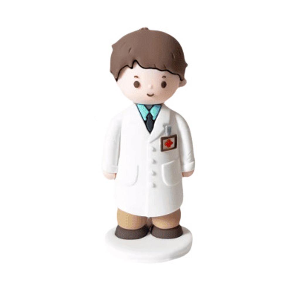 DlY Doctor Nurse Figurine Cartoon Nurse Cake Ornaments Doctor Nurse Model Statue Photography Props