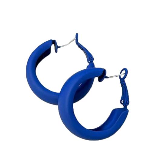 Серьги-кольца Минималистский геометрический дизайн C-образные летние разноцветные серьги цвета макарон