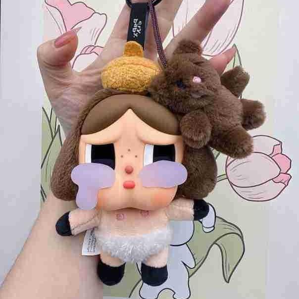 Подвеска для автомобиля labubu Crybaby Серия плачущих Фигурки в слепой коробке Виниловая кукла с лицом Плачущий ребенок Подвеска Коробка-сюрприз Игрушка брелок для сумки Подарок Детский подарок на день рождения