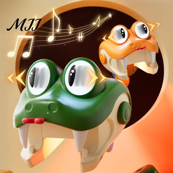 Игрушка Змея для Детей 1/2 шт., Магнитная Игрушка с Пультом Дистанционного Управления, Движущиеся Глаза, Электрическая, Поедающая, Обучающая для Детей, Интерактивная RC Игра для 2 Игроков со Светом и Звуком