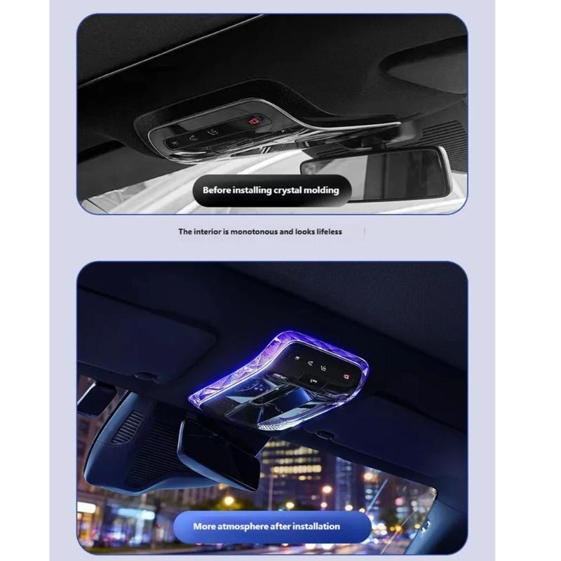 Декоративная крышка для автомобиля для W206 X254 W214, бесшовная посадка, наклейка на лампу для чтения в салоне, крышка внутренней отделки