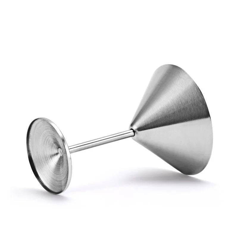 Новый 1 шт. Бокал из нержавеющей стали Бокал для вина Медный Серебристый Розовое золото Бокал для напитков с фруктовым соком Бокал для шампанского Барные аксессуары 2023