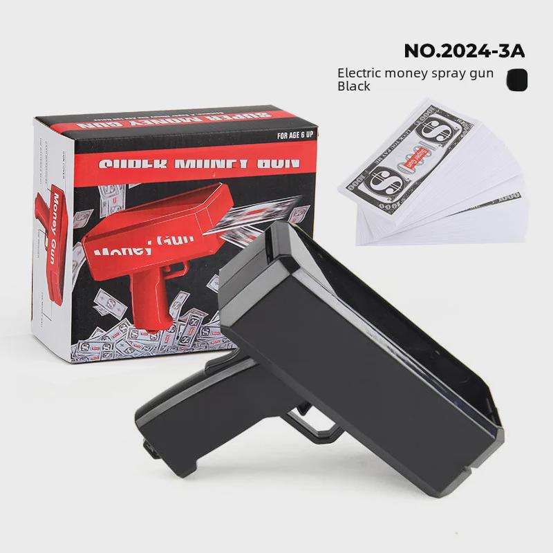 Уникальная игрушка-денежный пистолет для вечеринок и свадеб - стреляет купюрами долларов США