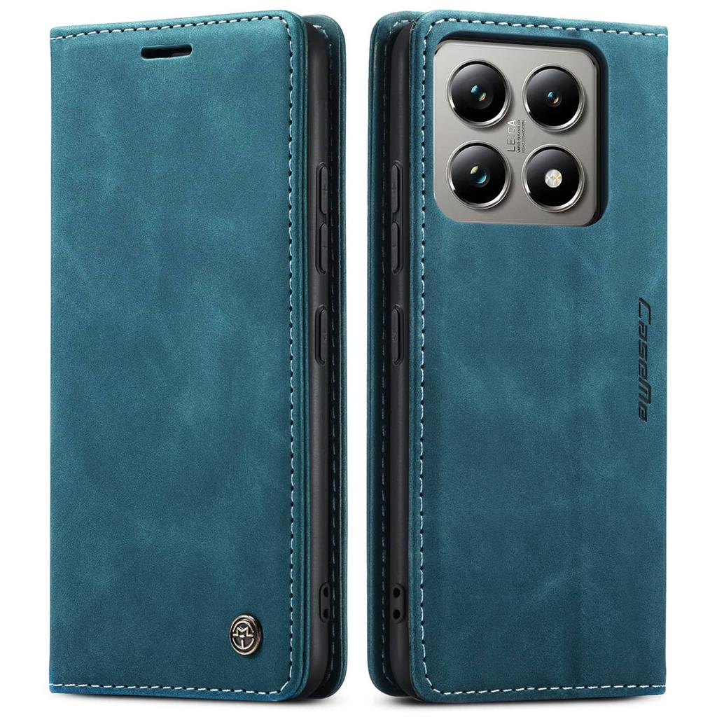 Чехол-книжка для Xiaomi 14T/Xiaomi 14T Pro, кожаный магнитный чехол-книжка с держателем для карт, подставкой - противоударный чехол из ТПУ
