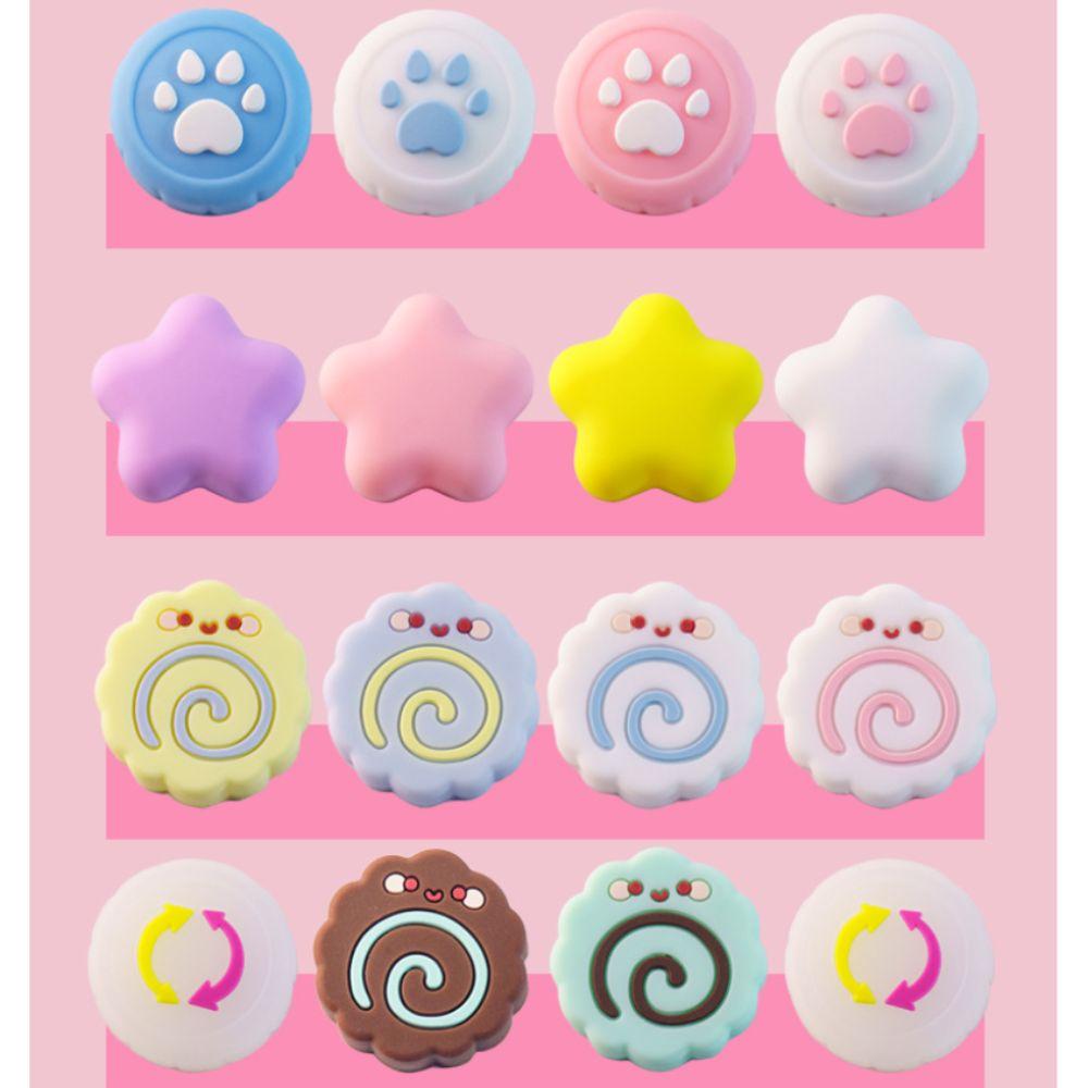 4Pcs Cat Paw Knob Cover Star Rocker Cap Joystick Caps for Tamagotchi Paradise Accessories
