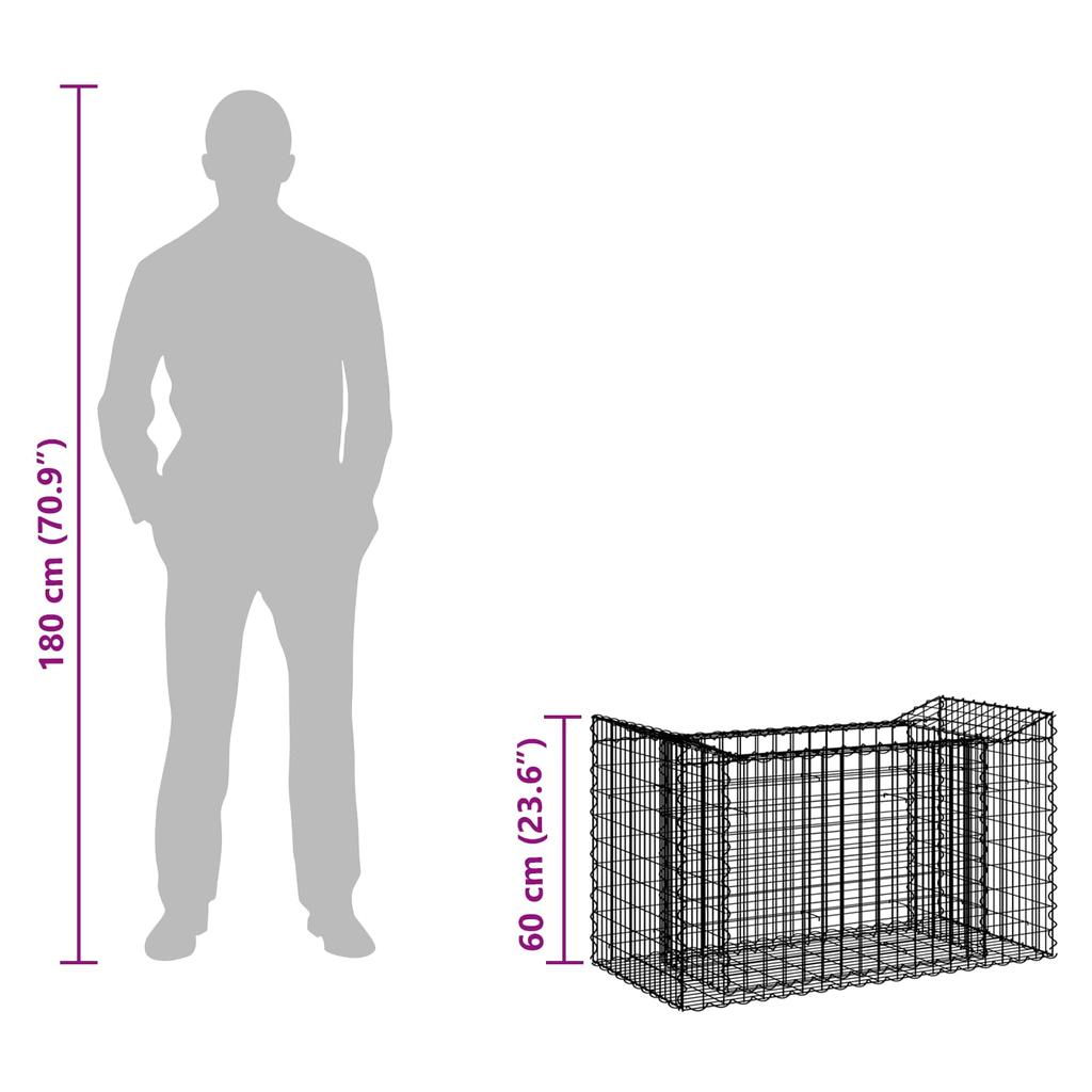 Gabion Raised Bed Silver