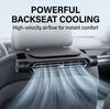 New Car Seat Fan 3000mAh Charging High-power 3-speed Car Cooling Fan Used For Rear Seat Ventilation Portable Car Fan Comfortable For Summer Trave
