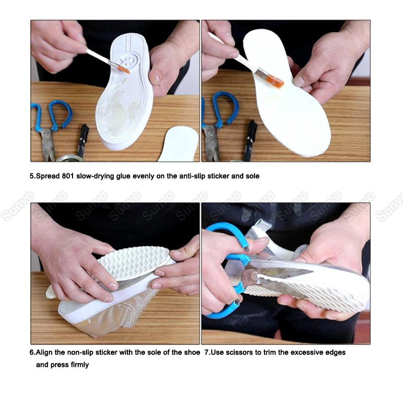 Резиновые подошвы Sunvo для изготовления обуви, сменная подошва, противоскользящая подошва для ремонта обуви, защитный лист для кроссовок, материал на высоком каблуке