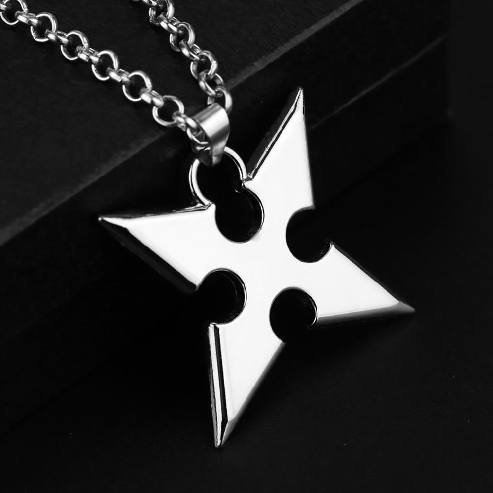 Kingdom Hearts Косплэй ожерелье из металлического сплава мультфильм Сора X Подвески Дартс веревочная цепь мужские ювелирные аксессуары подарки
