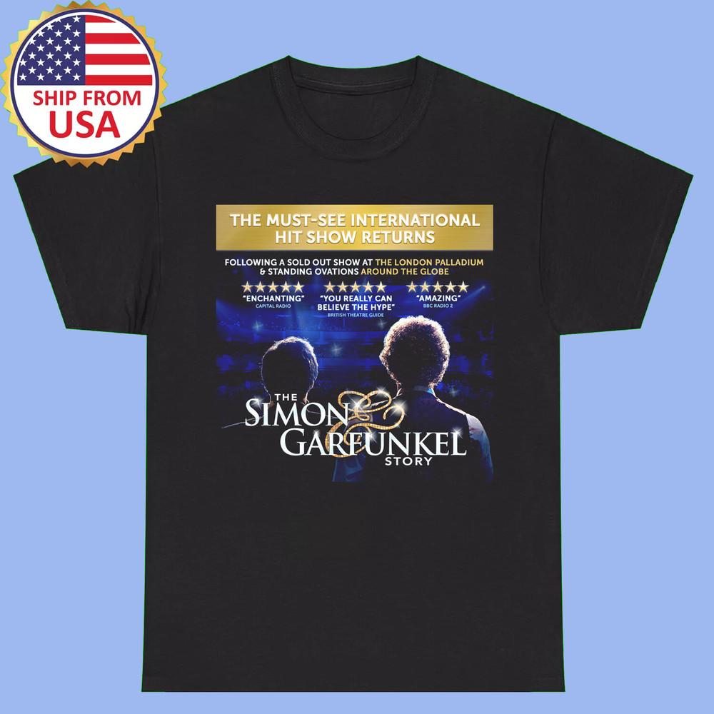 Футболка Simon & Garfunkel Story Tour 2025 Полный размер S-5XL Унисекс Футболка