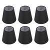 6Pcs Lampshade Lamp Shade Modern Simple Style Home Decoration Black for Small E14 Bulb