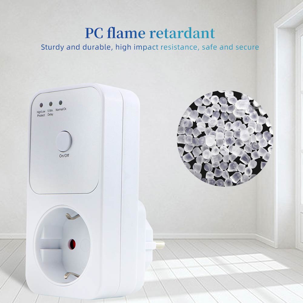 Защитник напряжения для холодильника, стабилизатор переменного тока 220 В, автоматический сетевой фильтр, реле напряжения, розетка, электрический выключатель вилки ЕС