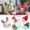Pet Christmas Festive Hats Cat Dog Puppy Scarf Elk Xmas Tree Hat Costume Cap
