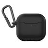 AirPods 4 Carabiner Included Wireless Charging Compatible AirPods Case Airpots 4 4th Generation Case SKIN Black [MagEasy] Case, Shockproof,