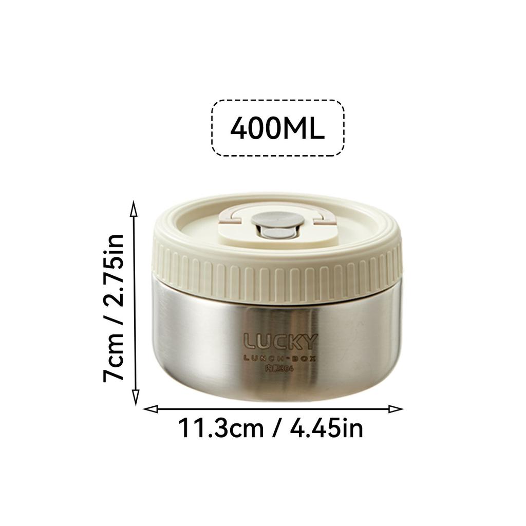 Вакуумный термо-ланч-бокс из нержавеющей стали 304 с ручкой, портативный, герметичный, с изоляцией, бенто-бокс для студентов и взрослых