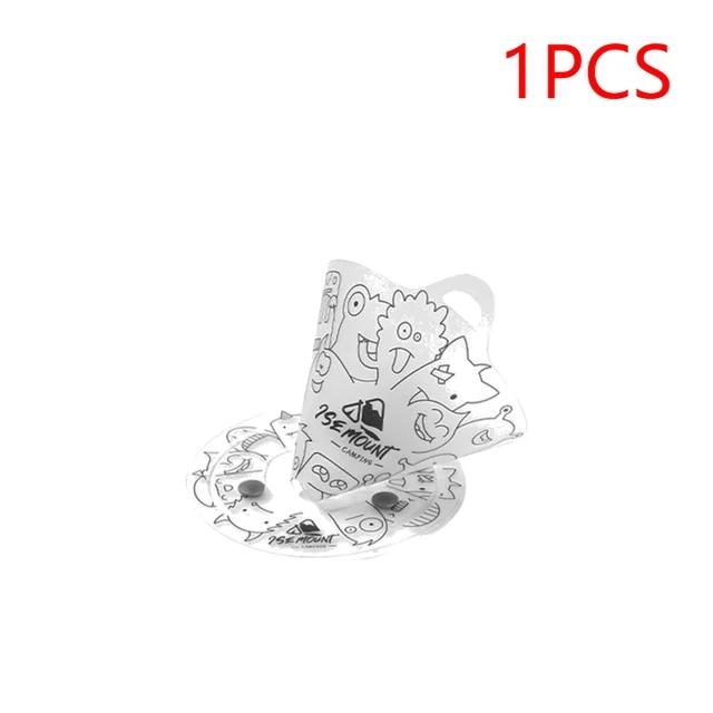 1 шт., уличная складная миска, переносная прозрачная посуда, термостойкая тарелка с защелкой, пищевая чашка, фильтр для кофе, воронка