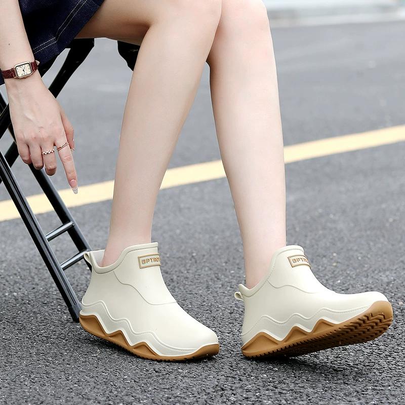 Зима Осень Весна Лето Теплый Мех Дождевая Обувь Мужчины Женщины Противоскользящая Износостойкая Дождевая Вода Забродные Рыбацкие Сапоги