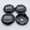 4pcs 66mm Sport Edition Logo Emblem Badge Car Wheel Center Caps Rims Hub Center Dust Cover Wheel Hubcaps Replace Car Accessories