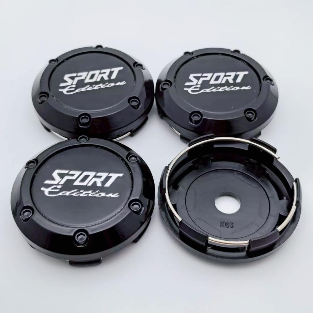 4pcs 66mm Sport Edition Logo Emblem Badge Car Wheel Center Caps Rims Hub Center Dust Cover Wheel Hubcaps Replace Car Accessories
